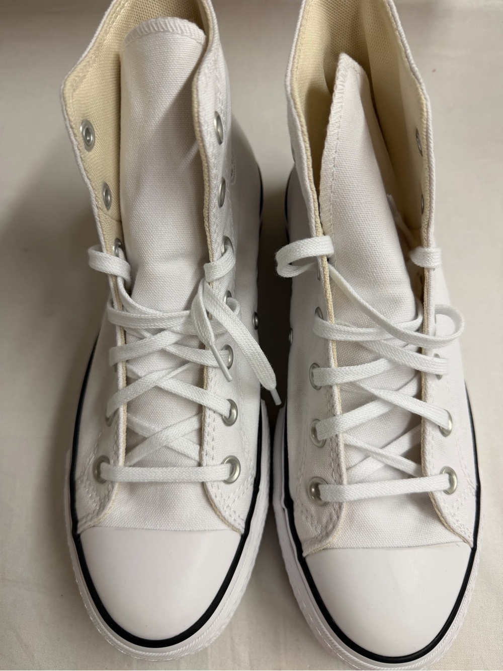 Classic Converse High-Top Canvas Sneakers in White